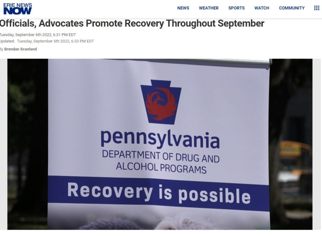 recovery eerie pennsylvania